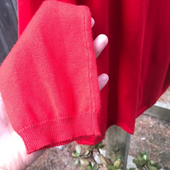 RED CARDIGAN Women’s Sweater - Picture 7 of 7